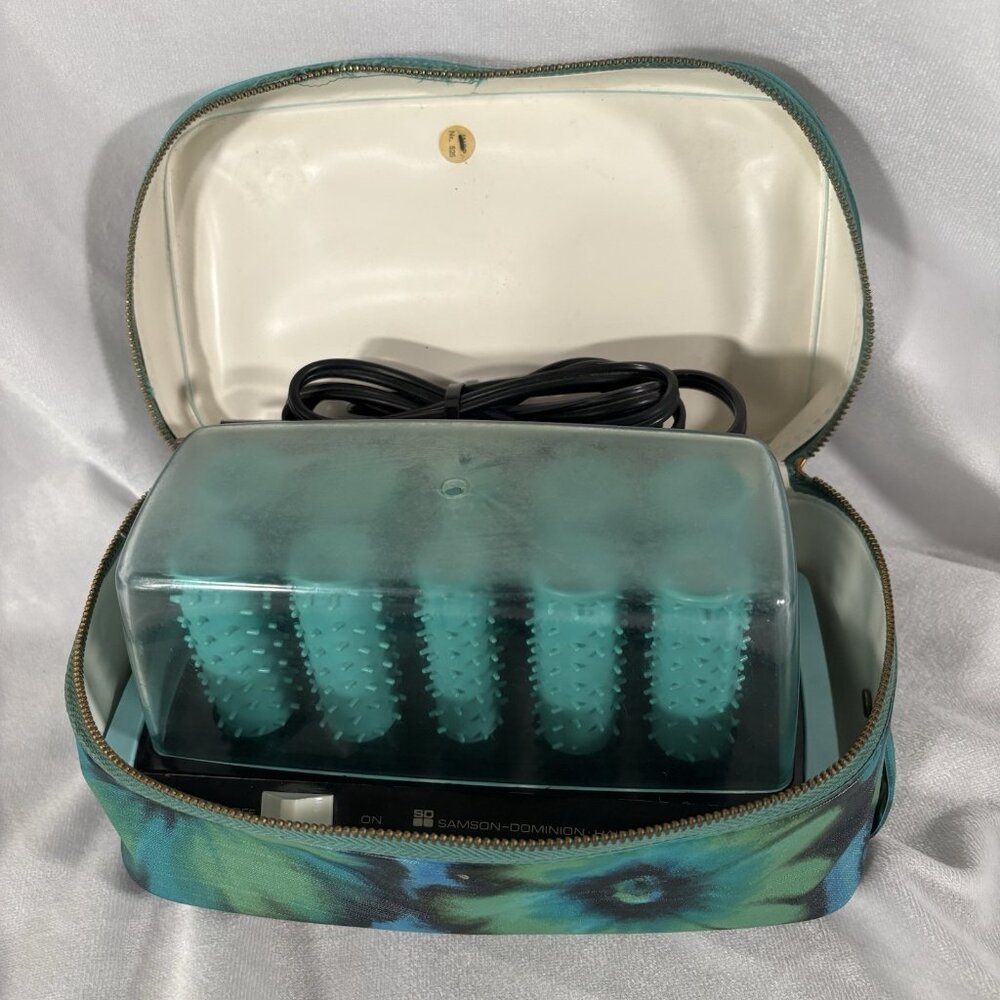 Samson-Dominion Hot Rollers Hairsetter Beauty Travel Case 1865 Vintage - Picture 1 of 13